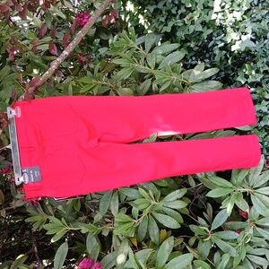 Jones New York Red Ankle Cropped Pants